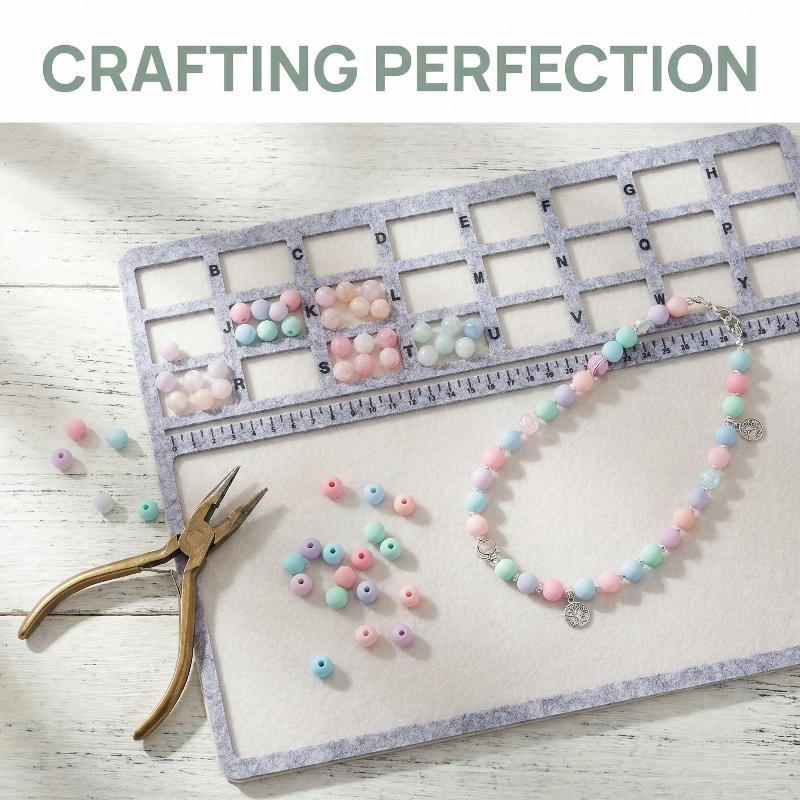 Jewelry Making Board - Felt Beading Mat Rectangle Felt Bead