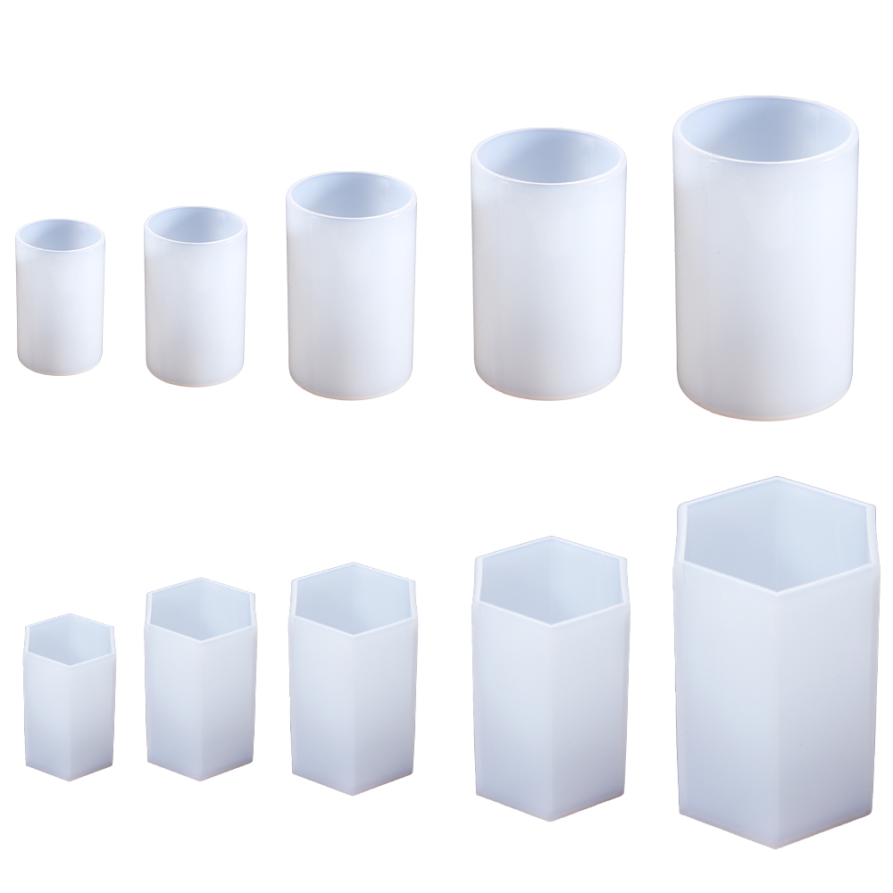 Jewelry Making Board - Cylinder Silicone Mold Hexagon Epoxy Resin