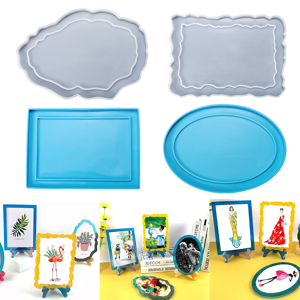 Jewelry Making Board - Rectangle Photo Frame Silicone Mold Oval