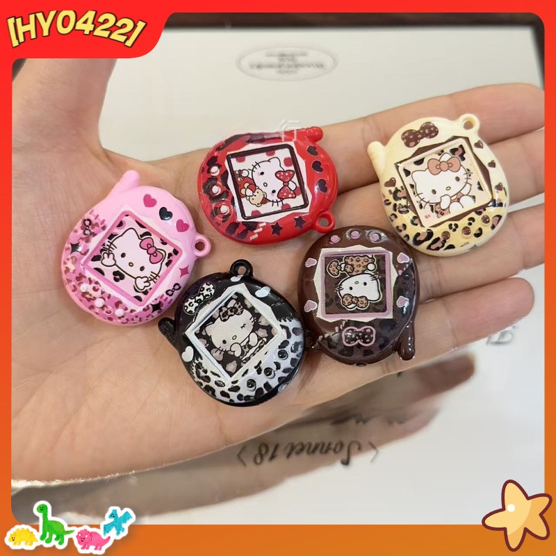 Jewelry Making Accessories - Acrylic Cute Kt Cat Leopard Print