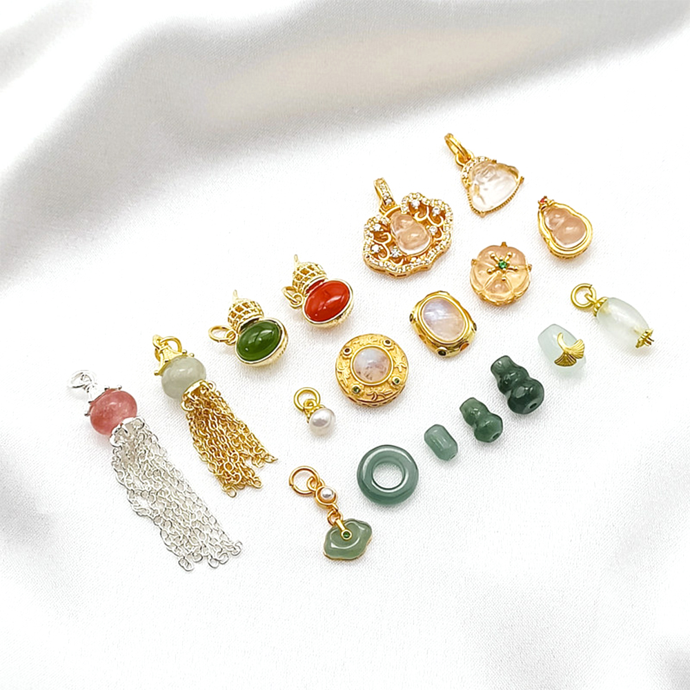 Jewelry Making Raw Materials - Brass Coated Gold Exquisite Pearl Pendant