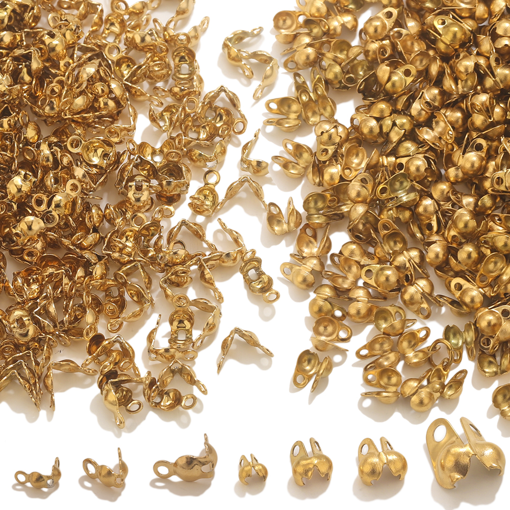 Jewelry Making Gold - 50pcs PVD Gold Plated Stainless Steel