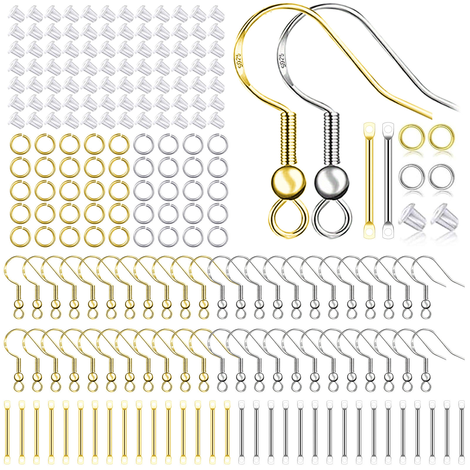 Jewelry Making Gold - 925 Silver/Gold Plated Earring Hooks for