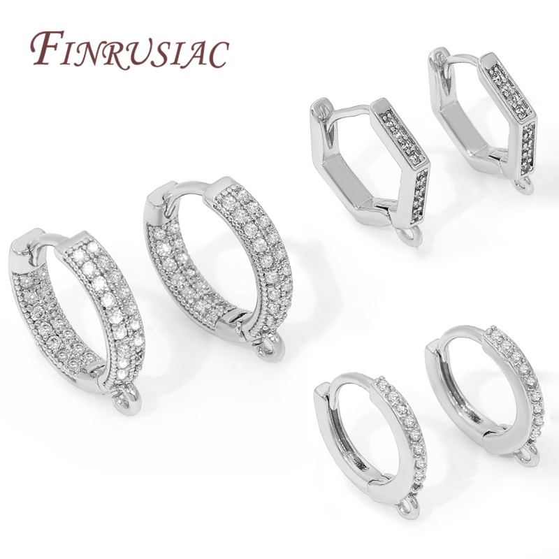 Jewelry Making Wire - Rhodium-plated Ear Wires,Round Earring Hooks,Earring Fixtures,DIY