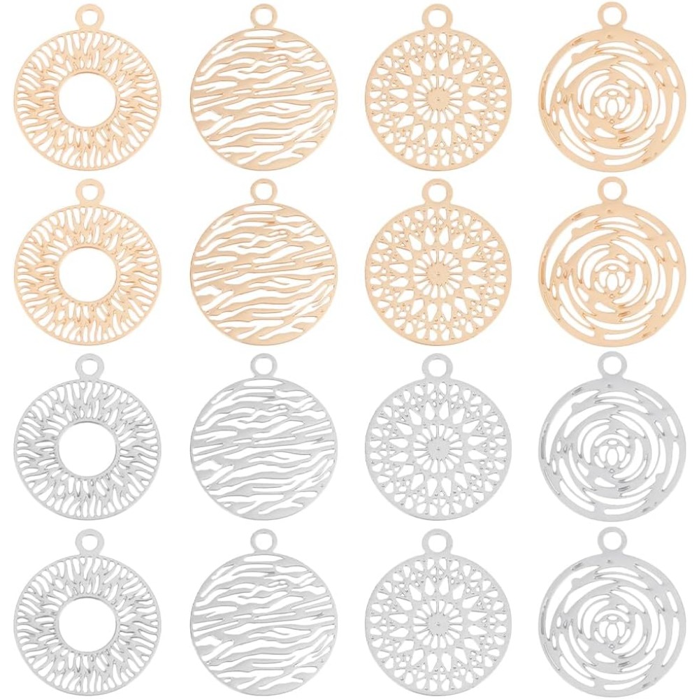 Jewelry Making Diy Kit - 80pcs 2 Colors 4 Styles Flat