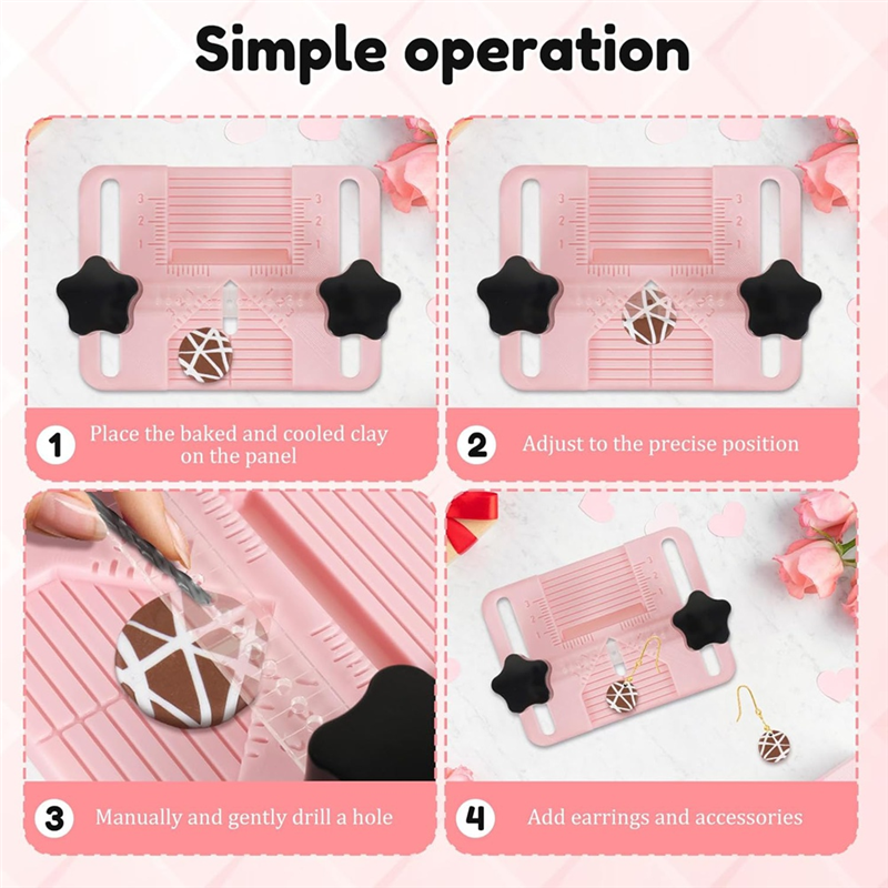 Jewelry Making Guide - FYBL-For Jewelry Piece Making,Earrings Drill Guide