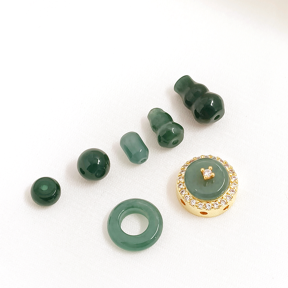 Jewelry Making Raw Materials - Natural Raw Stone Gourd Circular Ring