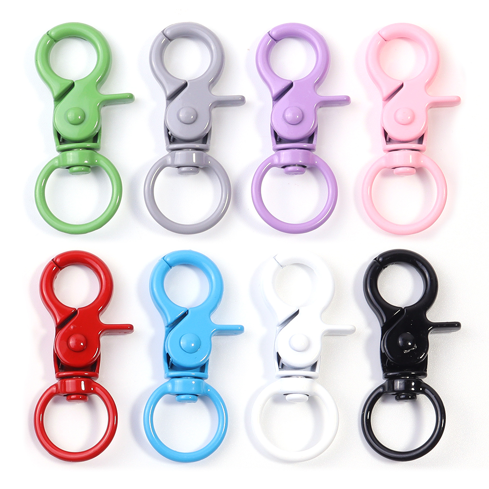Jewelry Making Accessories - 5Pcs/Lot Colorful Swivel Lobster Clasp Hooks