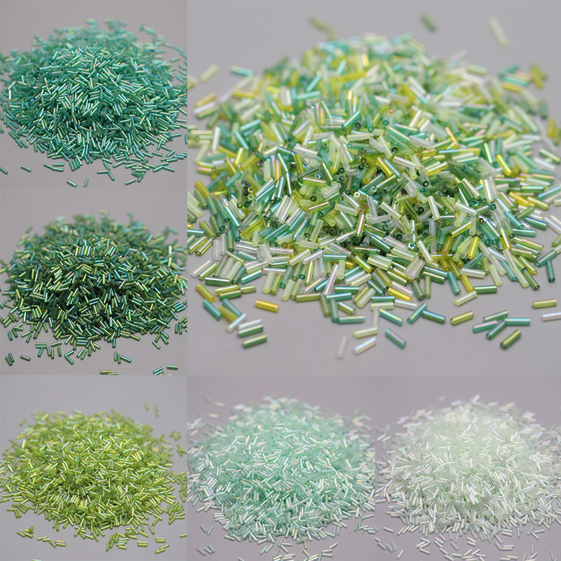 Crimp Bead Tube - New Green color 450pcs 2x6mm Long