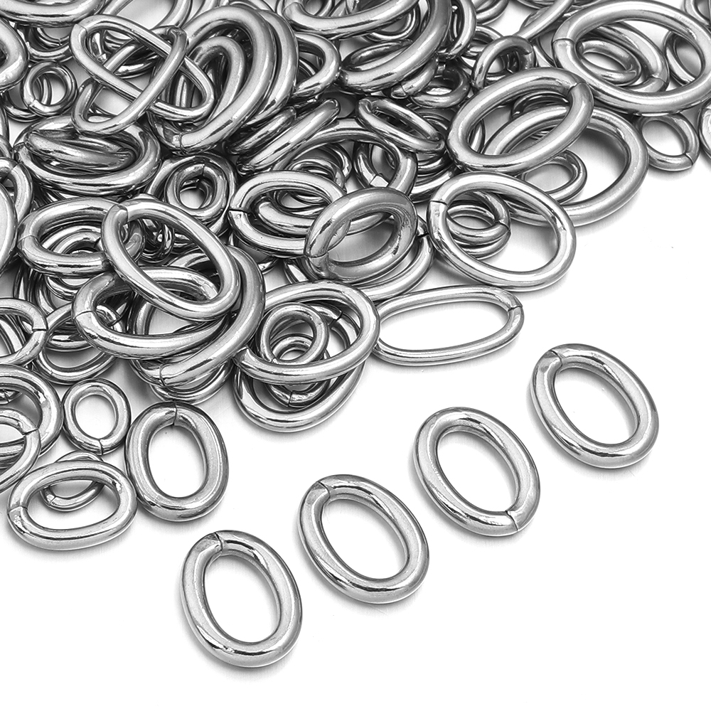 Jewelry Making Looper Tool - 20pcs/lot Stainless Steel Oval Jump Rings