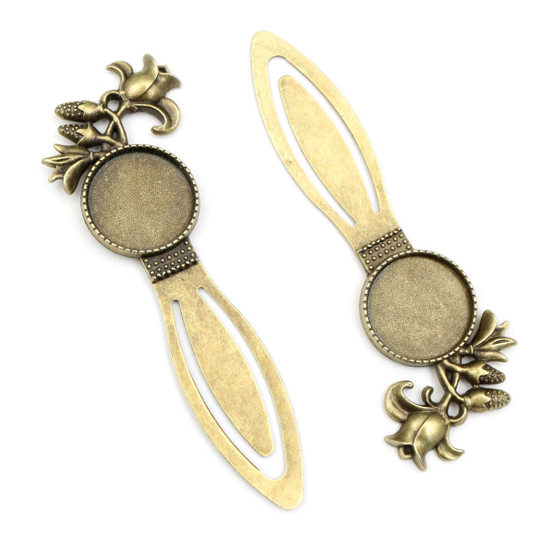 Jewelry Making Tray - 2pcs Handmade Bookmark Cabochons Blank Base