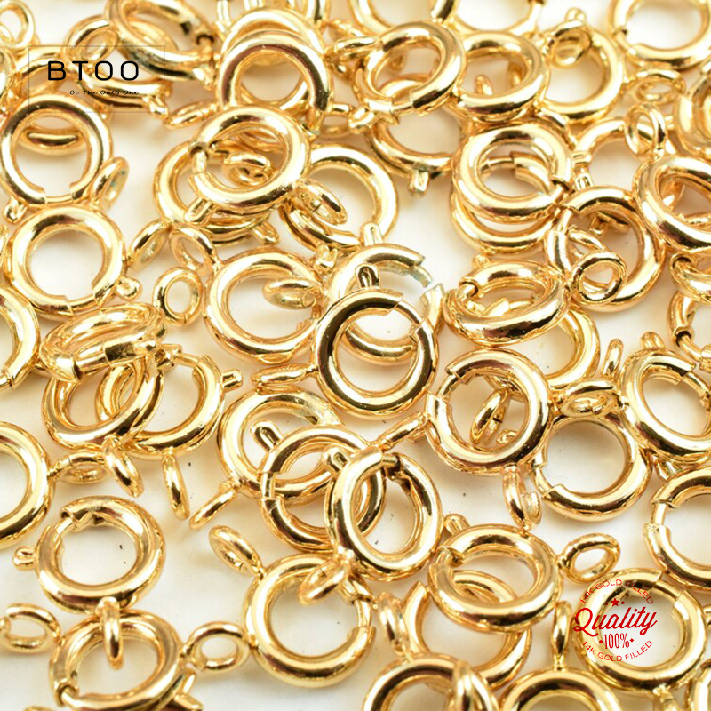 Jewelry Making Gold - 14K Gold Filled Spring Ring Clasps