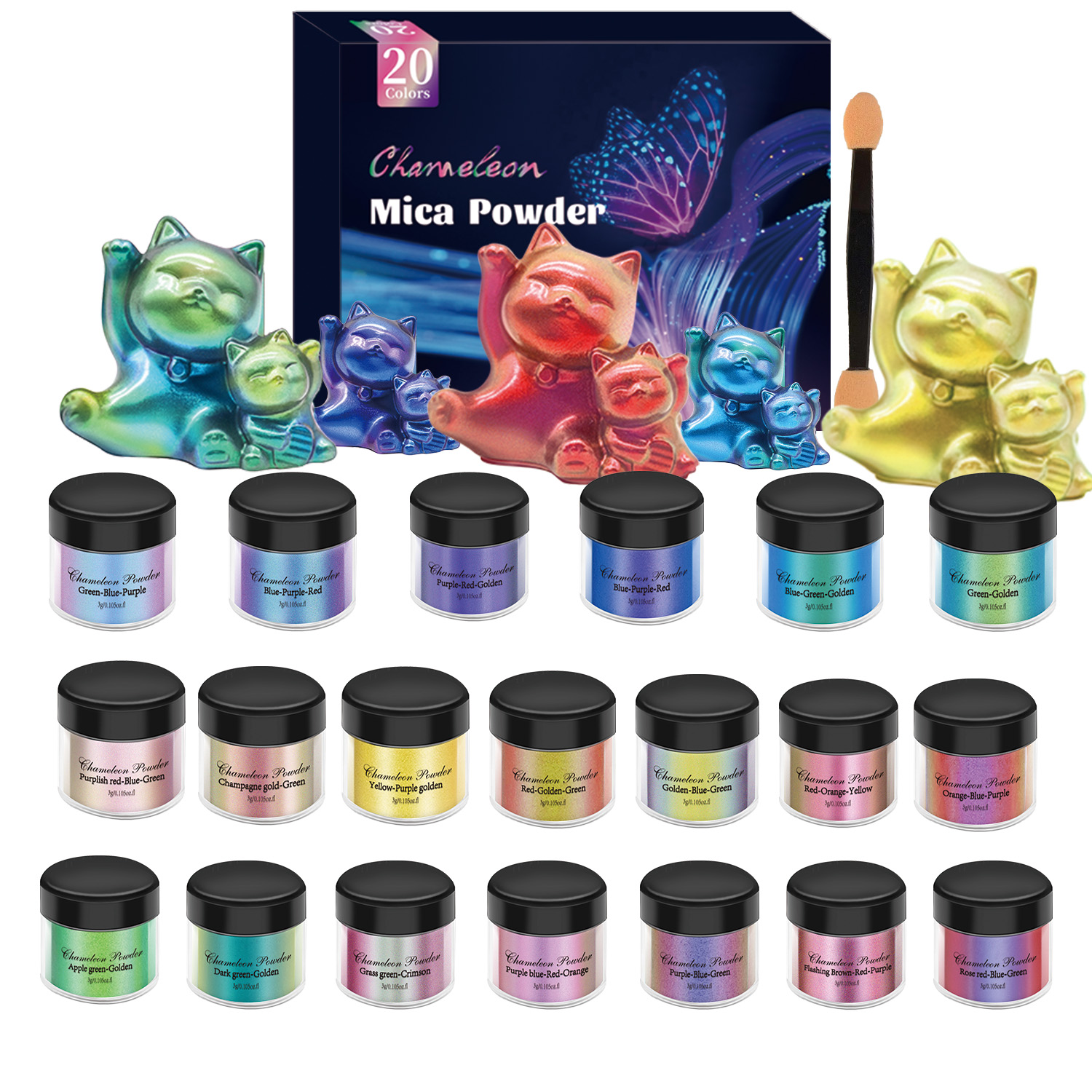 10/20pcs Mirror Chameleons Pig - Jewelry Making Techniques avaliação e preço