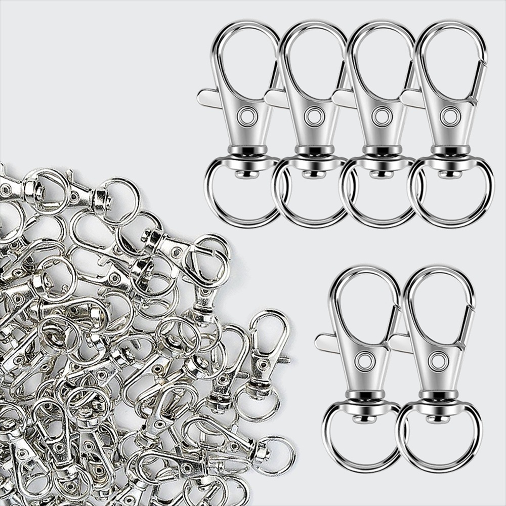 25-200Pcs Metal Swivel Snap Ho - Jewelry Making Hoops avaliação e preço