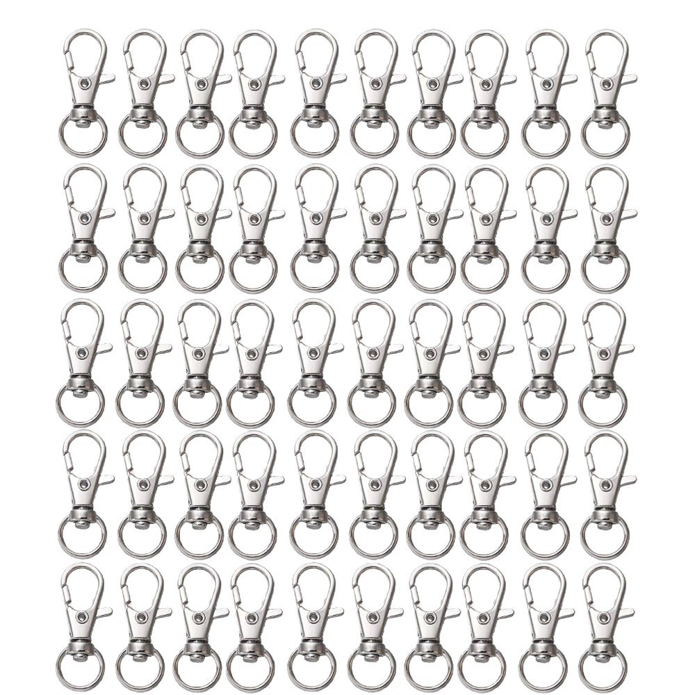 25-200Pcs Metal Swivel Snap Ho - Jewelry Making Hoops avaliação e preço