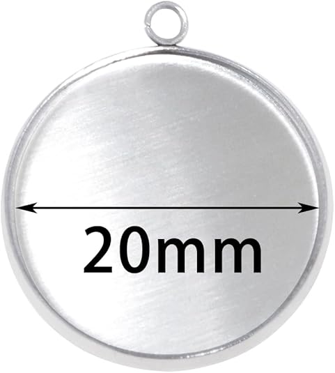 20 Pieces Stainless Steel Roun - Jewelry Making Tray avaliação e preço