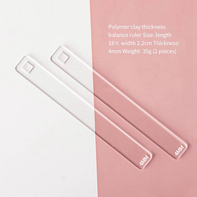 10Pc/Set Clay Ruler Transparen - Jewelry Making Guide avaliação e preço
