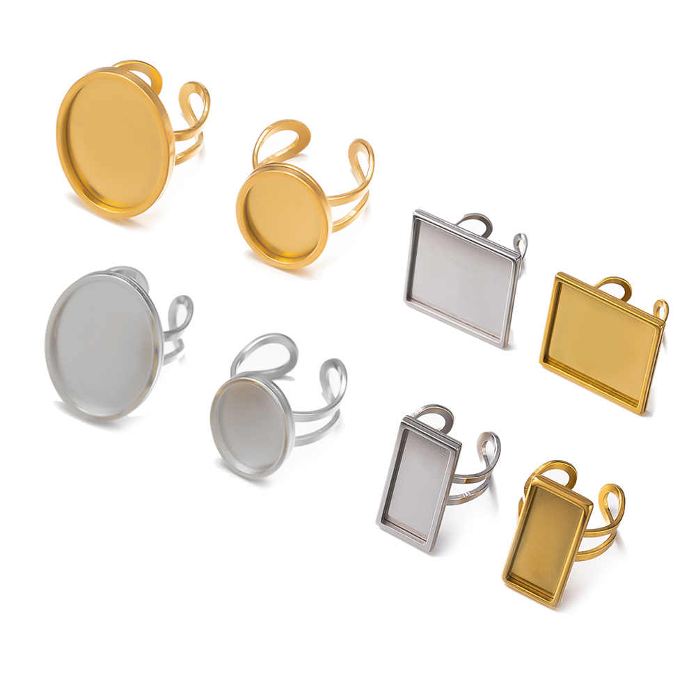 4Pcs Stainless Steel Golden Bl - Jewelry Making Ring Tool avaliação e preço