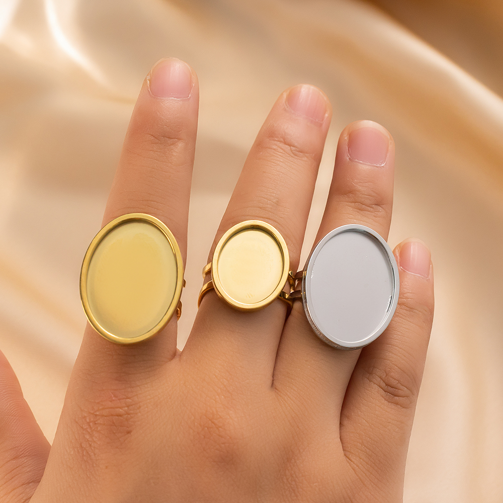 4Pcs Stainless Steel Golden Bl - Jewelry Making Ring Tool avaliação e preço