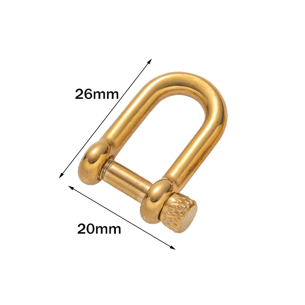 1pcs 304 Stainless Steel D-Rin - Jewelry Making Accessories avaliação e preço
