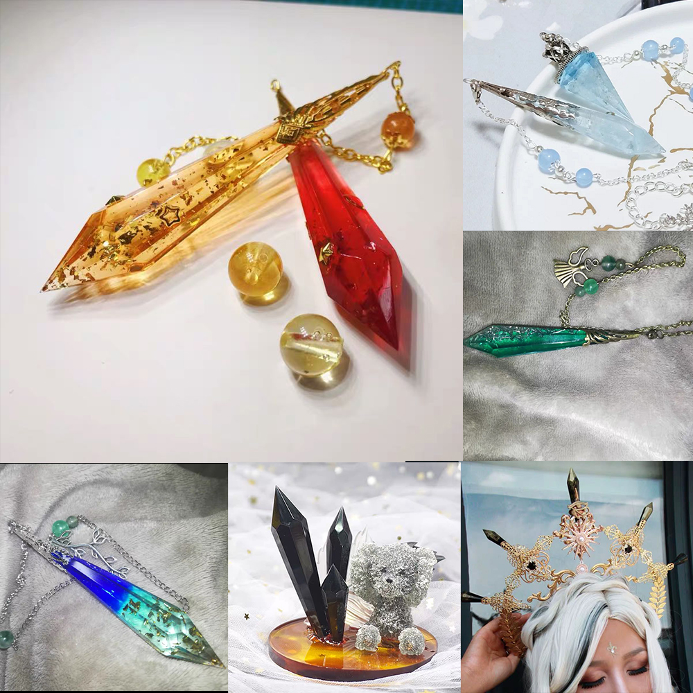 1pcs DIY Crystal Pendulum Epox - Jewelry Making Techniques avaliação e preço