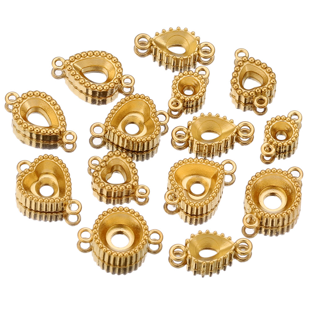 10pcs Stainless Steel Double H - Jewelry Making Tray avaliação e preço