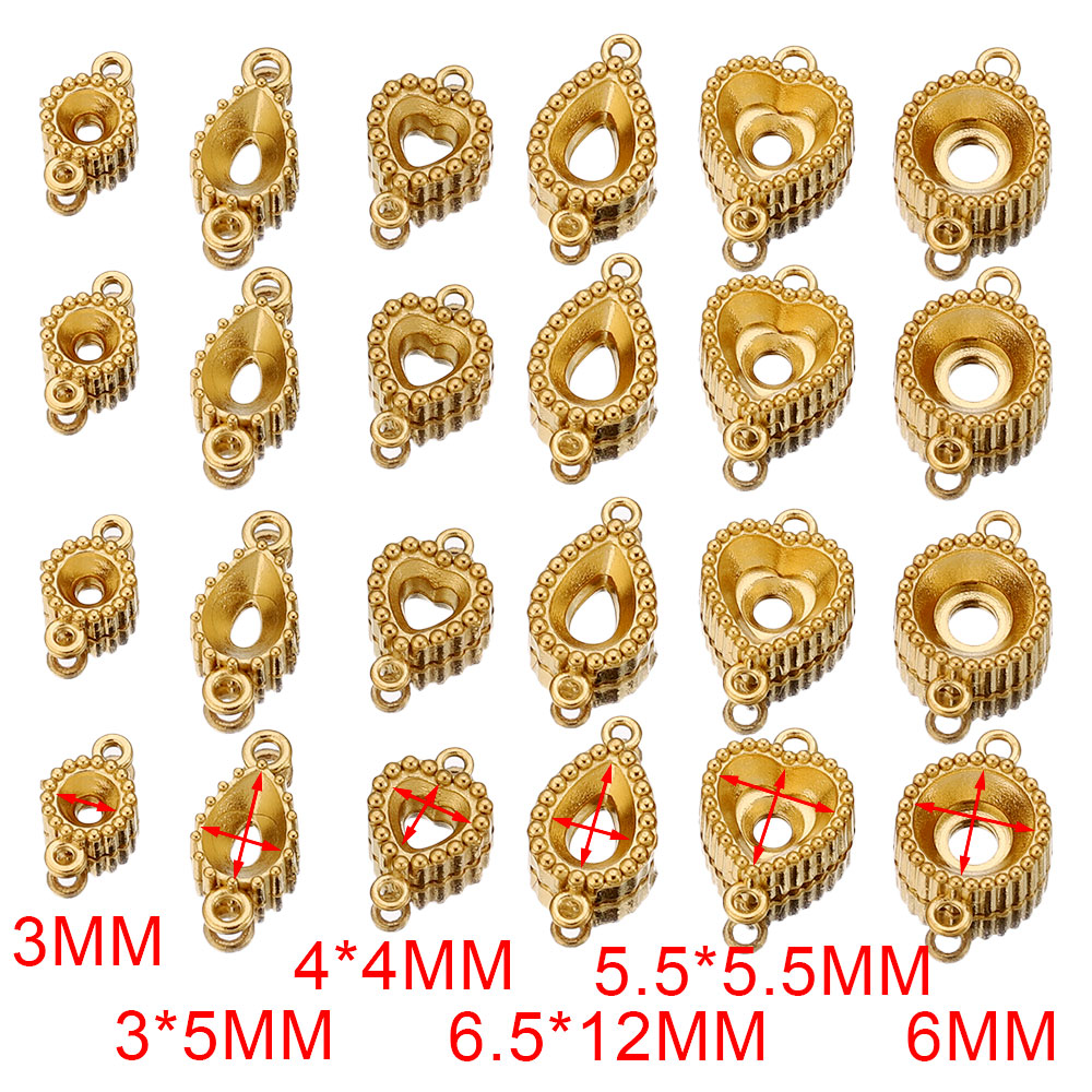 10pcs Stainless Steel Double H - Jewelry Making Tray avaliação e preço