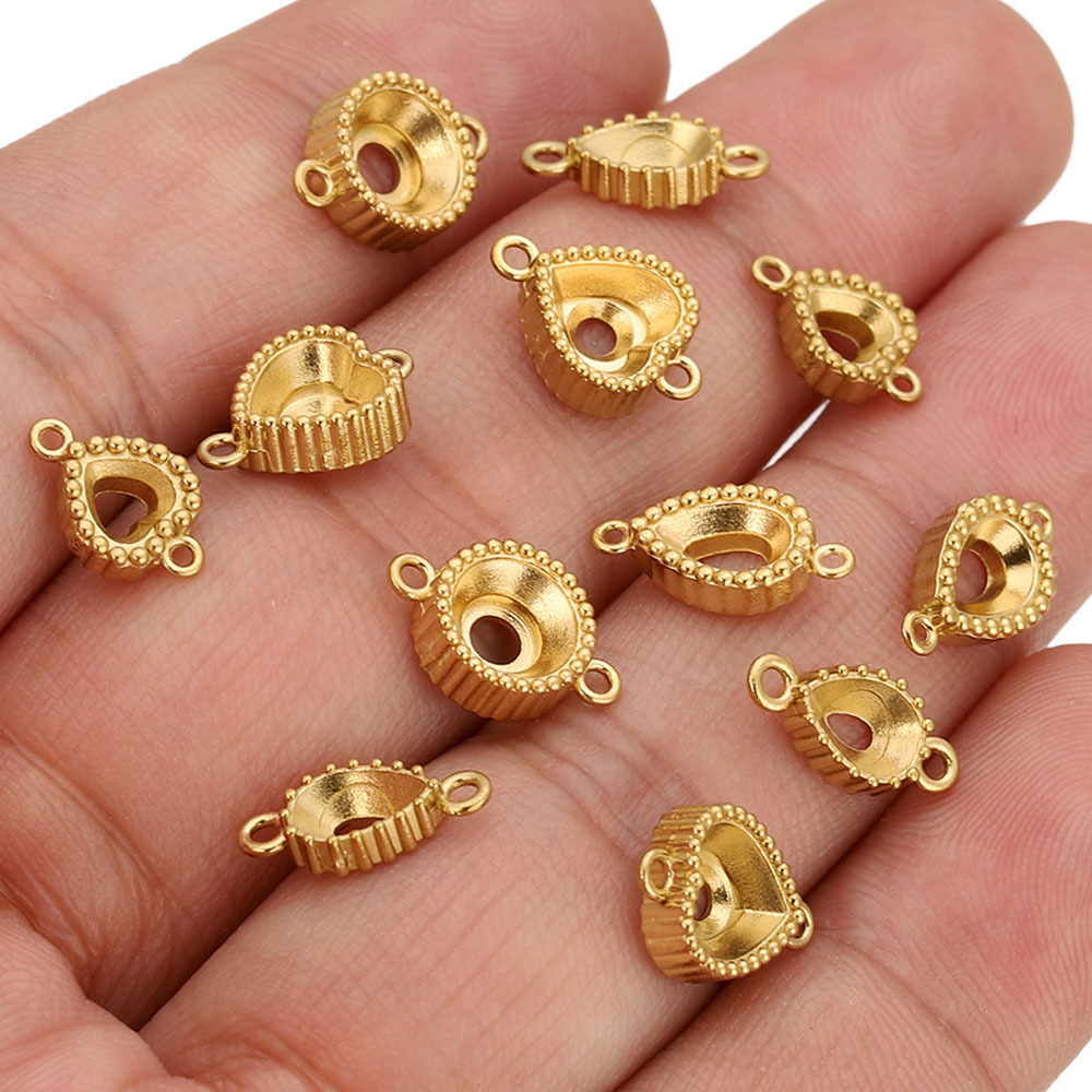 10pcs Stainless Steel Double H - Jewelry Making Tray avaliação e preço