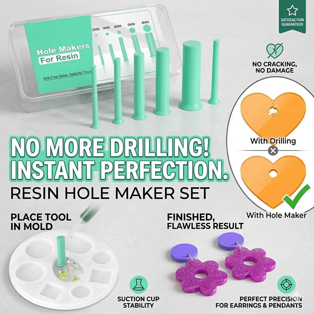 35pcs Resin Hole Maker Set 2-8 - Jewelry Making Techniques avaliação e preço