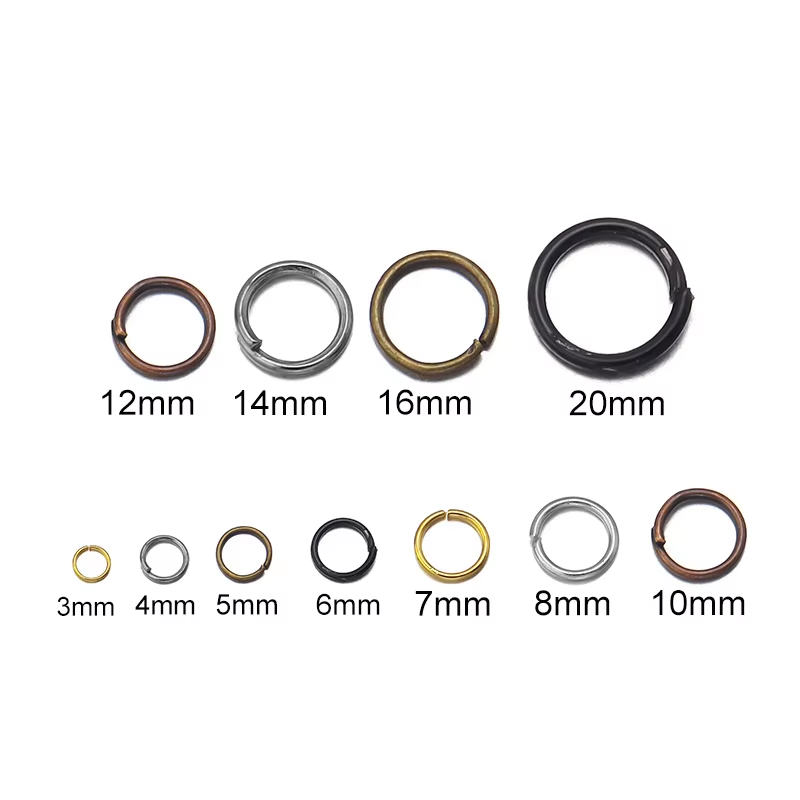 50-200Pcs 3-20mm Open Jump Rin - Jewelry Making Looper Tool avaliação e preço