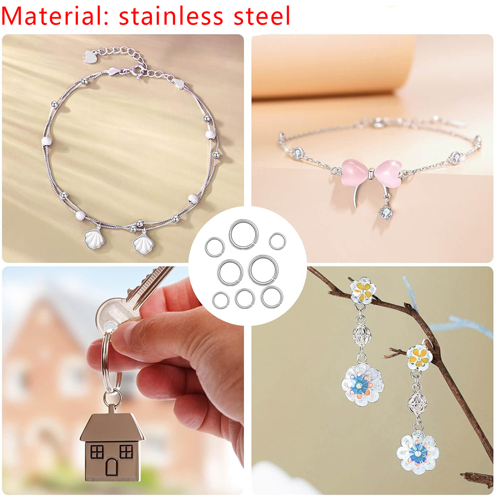 1200pcs Stainless Steel Jump R - Jewelry Making Looper Tool avaliação e preço