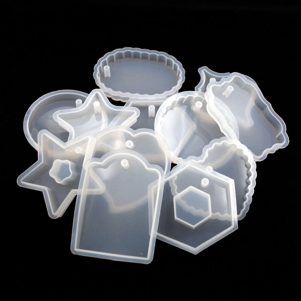 1PC tag silicone mold Resin Si - Jewelry Making Techniques avaliação e preço