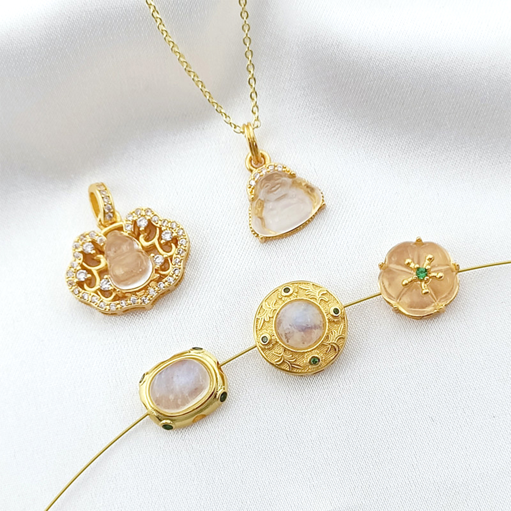 Brass Coated Gold Exquisite Pe - Jewelry Making Raw Materials avaliação e preço