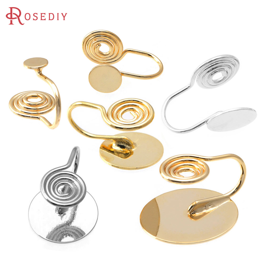 10PCS 4MM~14MM 18K Gold Color  - Jewelry Making Tray avaliação e preço