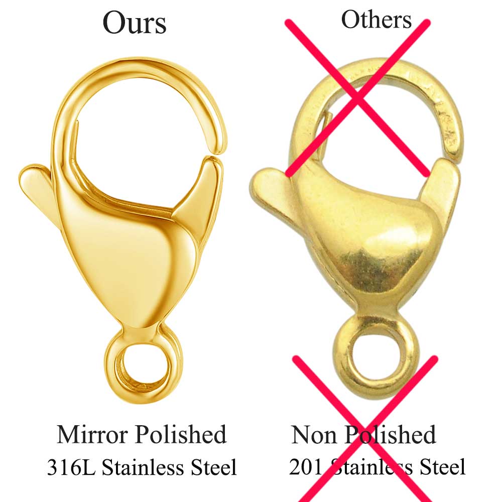 20/30/40 316L Stainless Steel  - Jewelry Making Gold avaliação e preço