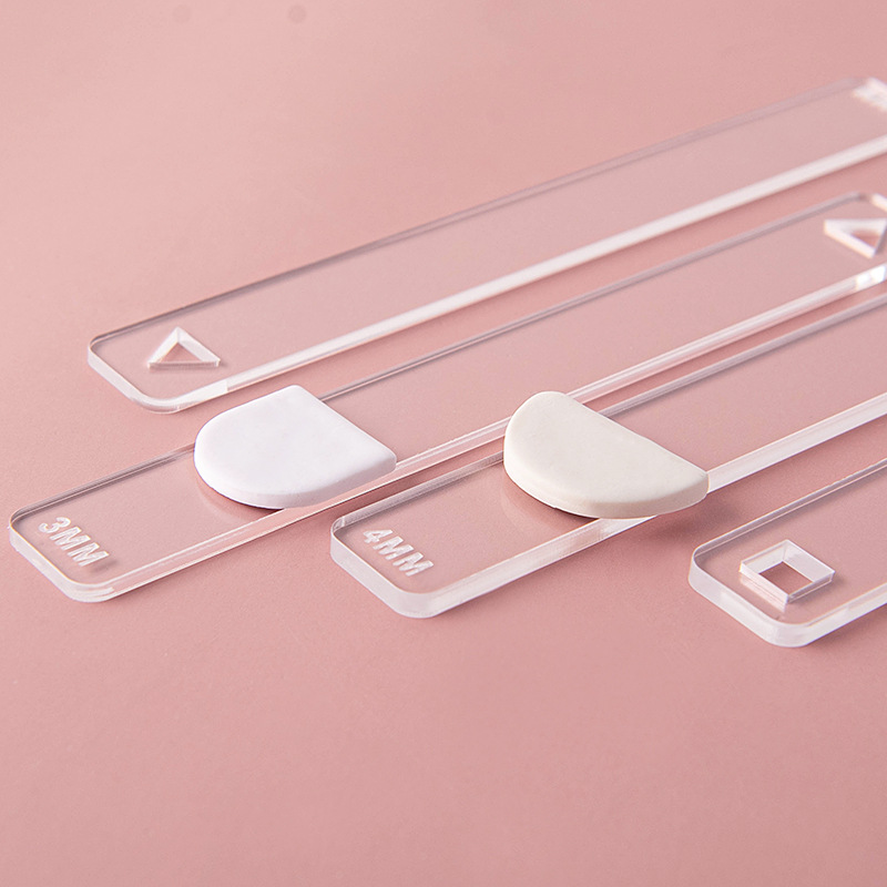 10Pc/Set Clay Ruler Acrylic So - Jewelry Making Guide avaliação e preço