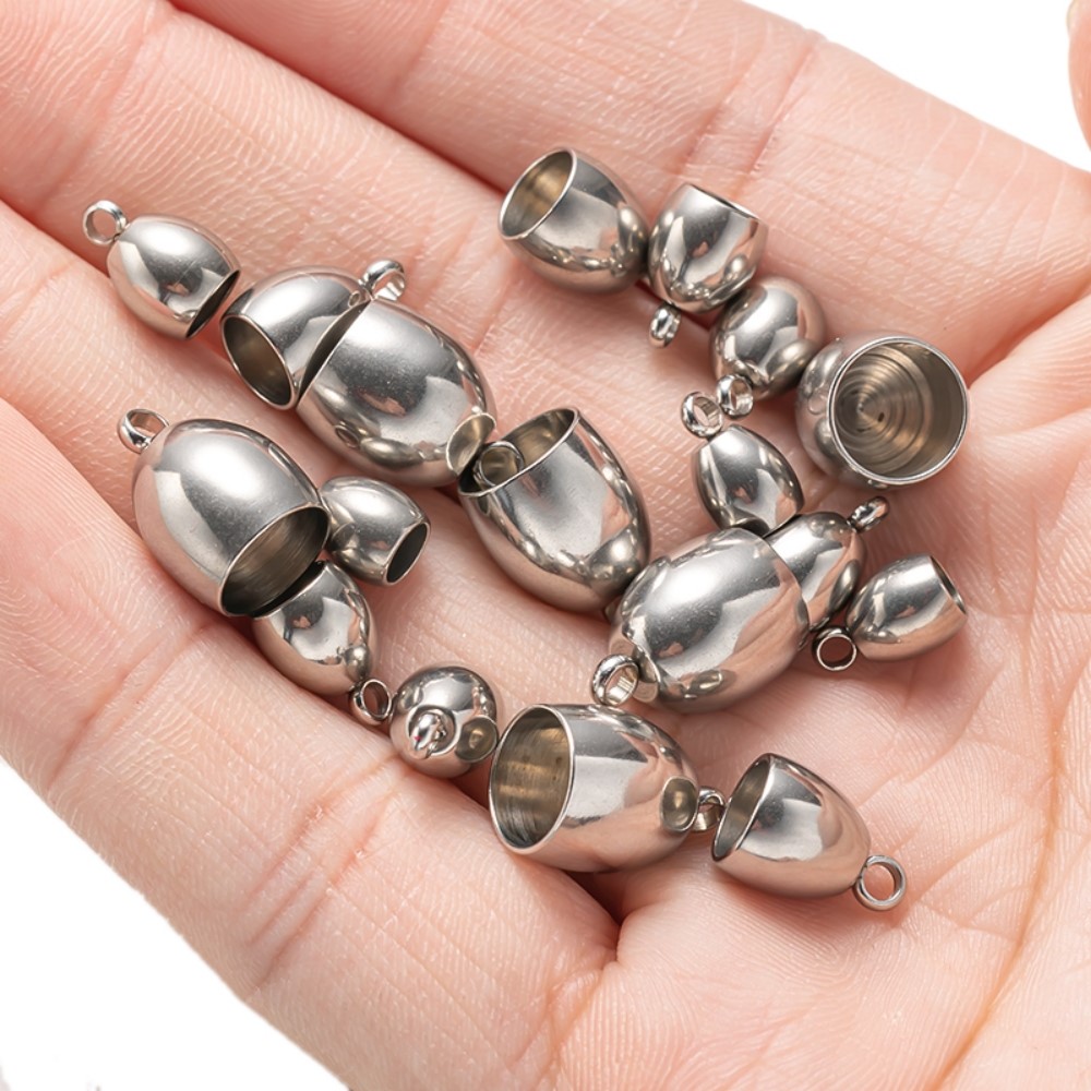 20pcs Tube End Caps Stainless  - Crimp Bead Tube avaliação e preço