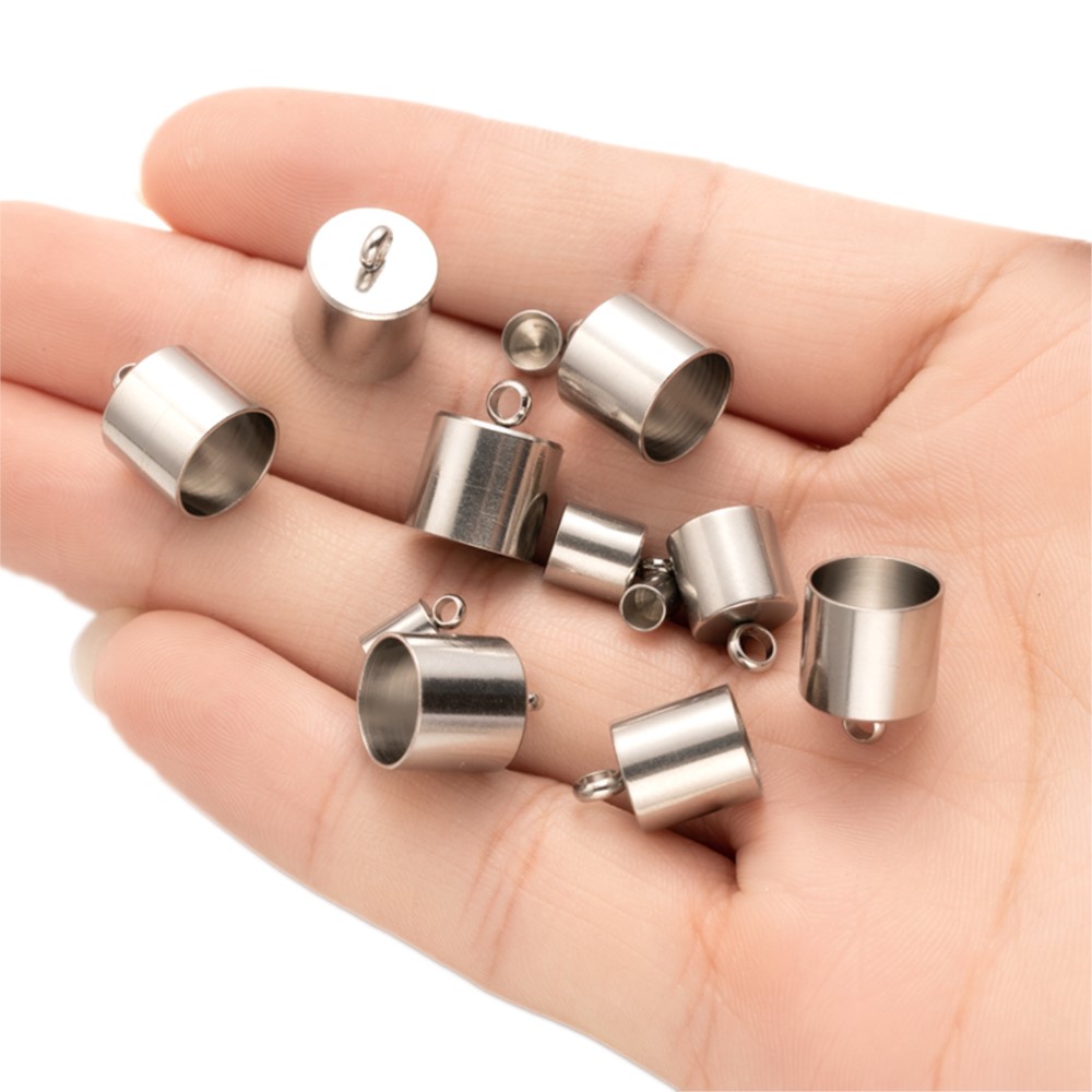 20pcs Tube End Caps Stainless  - Crimp Bead Tube avaliação e preço