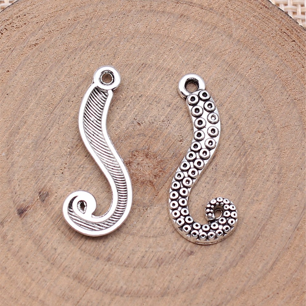 20pcs/lot Octopus Leg Charms F - Jewelry Making For Couples avaliação e preço