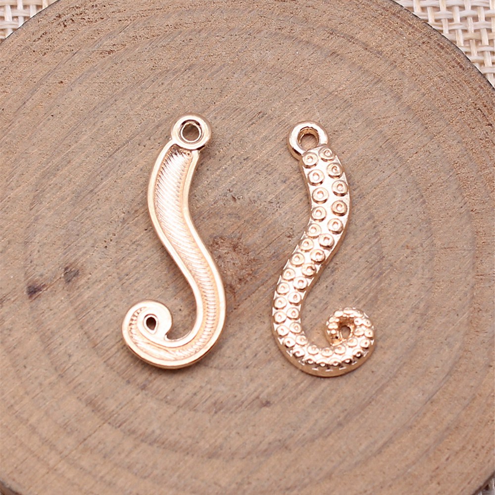 20pcs/lot Octopus Leg Charms F - Jewelry Making For Couples avaliação e preço