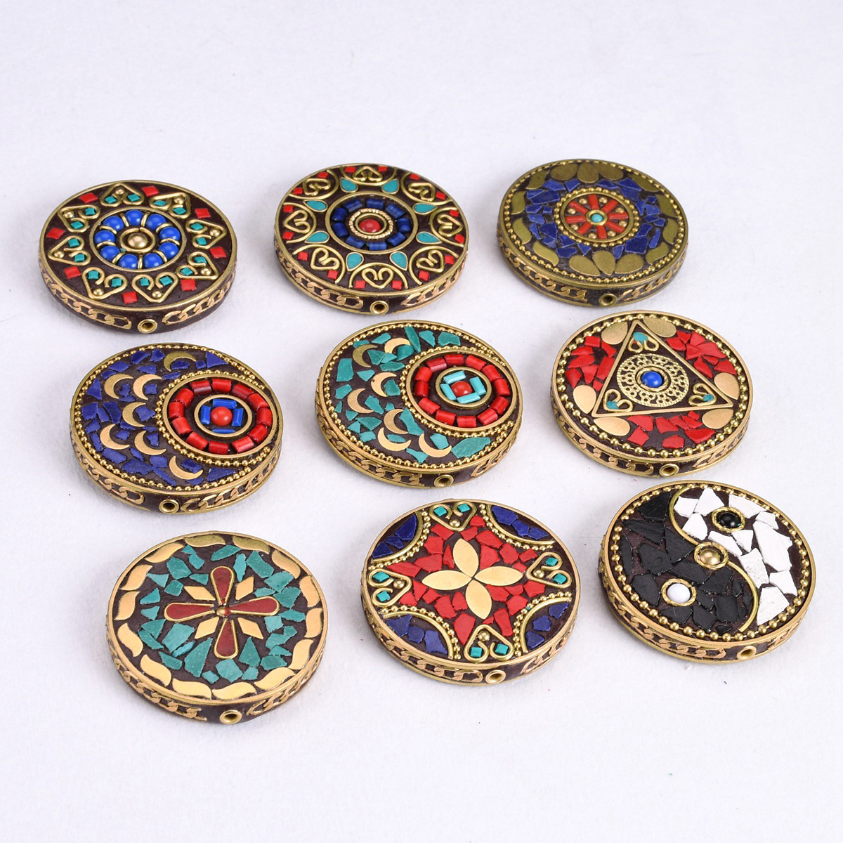 Nepalese Buddhist Handmade Fla - Jewelry Making In Clay avaliação e preço