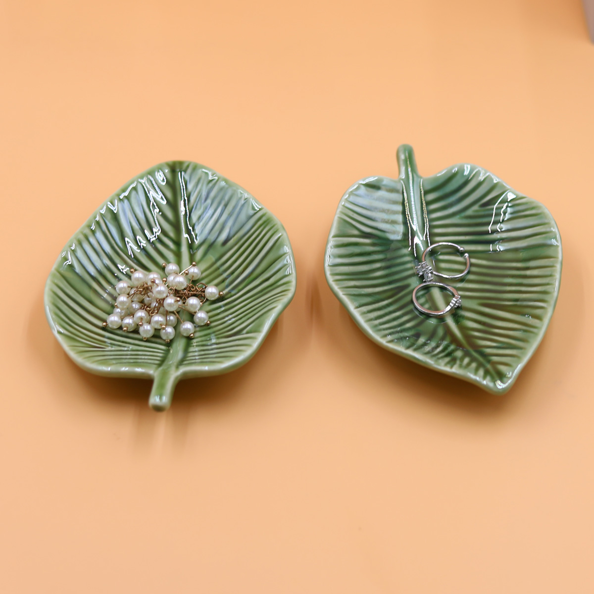 1Pcs Leaf-Shaped Jewelry Organ - Jewelry Making Tray avaliação e preço