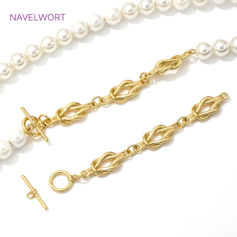 18K Gold Plated OT Clasps Togg - Jewelry Making Gold avaliação e preço