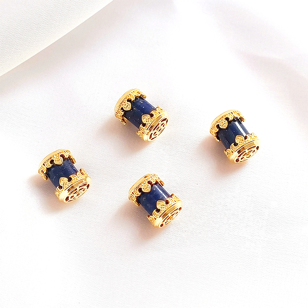 Brass Plated with 18K Gold Inl - Jewelry Making Raw Materials avaliação e preço