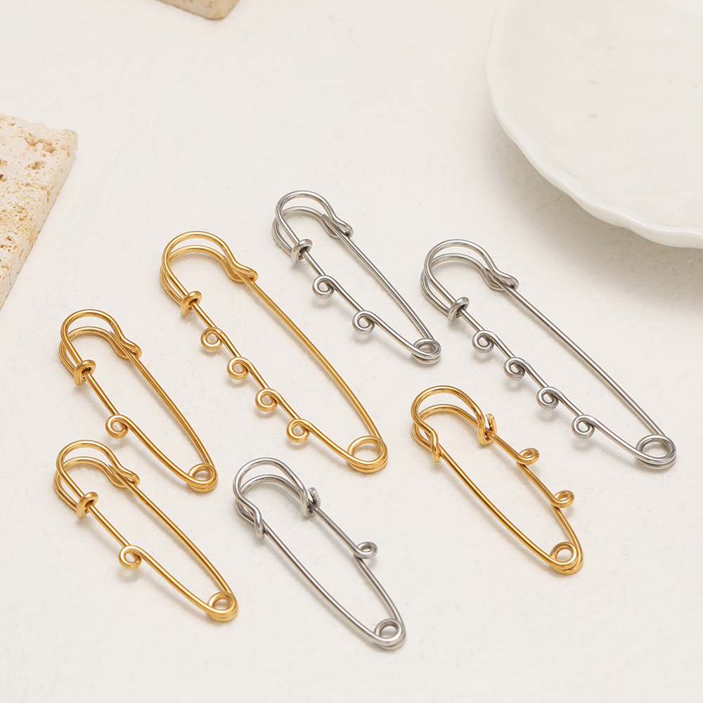 5Pcs Large Safety Pins Stainle - Jewelry Making Hoops avaliação e preço