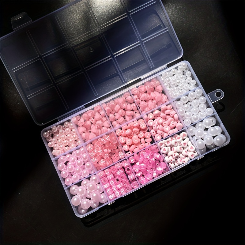 10-piece pink alphabet box, ac - Jewelry Making Diy Kit avaliação e preço