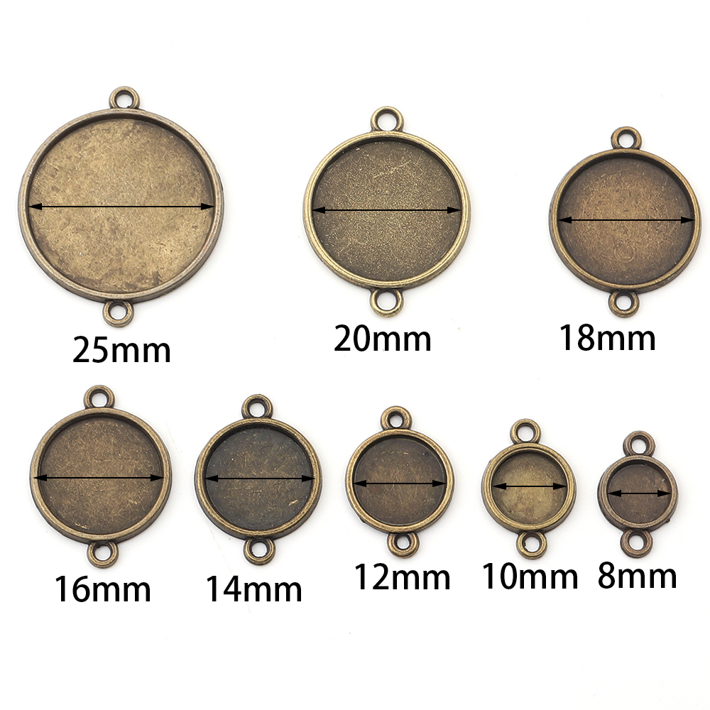 10pcs 8/10/12/14/16/18/20/25mm - Jewelry Making Tray avaliação e preço