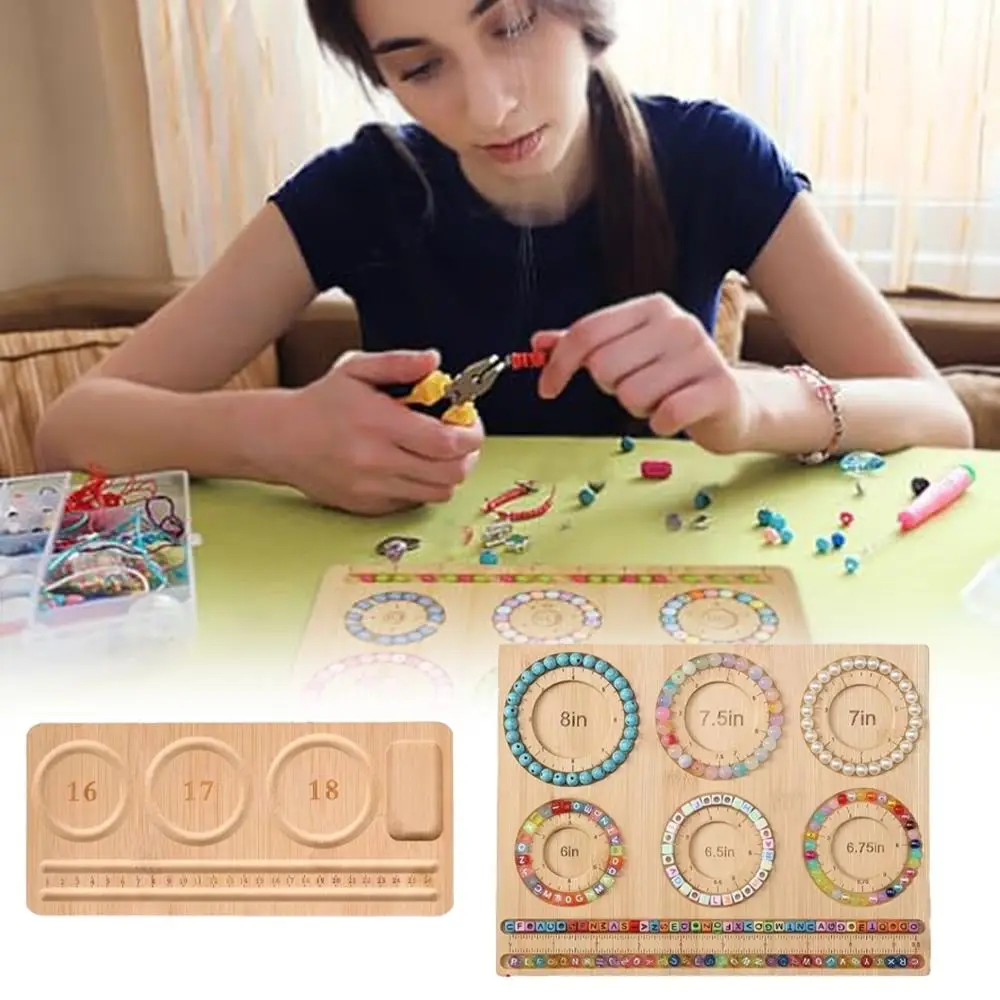 8 Type Wooden Flocked Beading  - Jewelry Making Board avaliação e preço