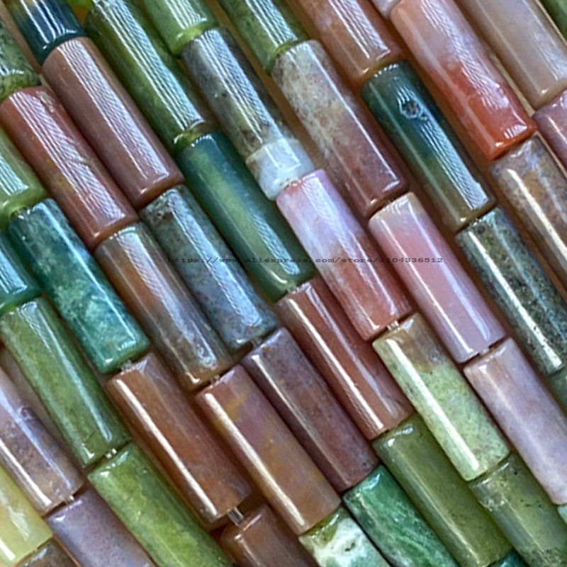 4x13mm Tube Natural Stone AA I - Crimp Bead Tube avaliação e preço
