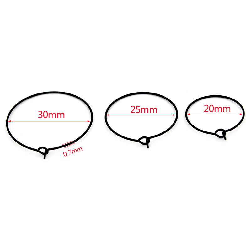 20Pcs 20mm 25mm 30mm Stainless - Jewelry Making Hoops avaliação e preço